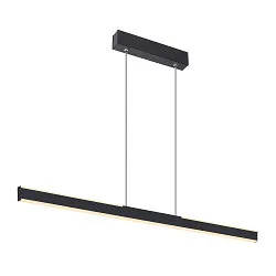 LED Pendelleuchte ONE LINEAR 100 PHASE UP/DOWN, 104cm,600mA, 24W 2700/3000K 1280lm, CRi >90, dimmbar, schwarz