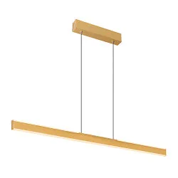 LED Pendelleuchte ONE LINEAR 100 PHASE UP/DOWN, 104cm,600mA, 24W 2700/3000K 1280lm, CRi >90, dimmbar, messing