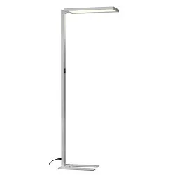 LED Büro-Stehleuchte WORKLIGHT, Up/Down, mit Sensor, 79W 4000K 7600lm 100°/80°, UGR , Silber