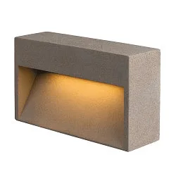 LED Outdoor Wandaufbauleuchte CONCRETO L, 12W, 3000K, 570lm, IP65, grau