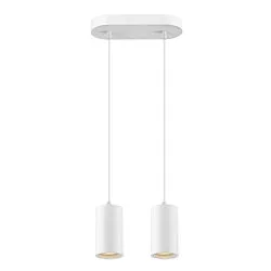 Pendelleuchte ASTO TUBE, IP20, zylindrisch, 2-flammig, 2x GU10 max. 10W, weiß
