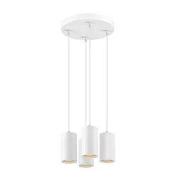 Pendelleuchte ASTO TUBE, IP20, zylindrisch, 4-flammig, 4x GU10 max. 10W, weiß