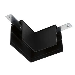 L-connector TRACK 48V mechanical, right, low, black