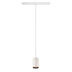 LED Pendelleuchte NUMINOS® XS TRACK 48V, 55°, 8,7W, CRI90, DALI, IP20, 2700K, 640lm, weiß/schwarz