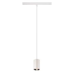LED Pendelleuchte NUMINOS® XS TRACK 48V, 55°, 8,7W, CRI90, DALI, IP20, 2700K, 670lm, weiß/chrom