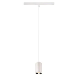 LED Pendelleuchte NUMINOS® XS TRACK 48V, 55°, 8,7W, CRI90, DALI, IP20, 3000K, 720lm, weiß/chrom