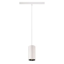LED Pendelleuchte NUMINOS® S TRACK 48V, 20°, 16W, CRI90, DALI, IP20, 3000K, 1050lm, weiß/chrom