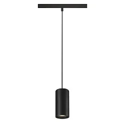 pendant luminaire NUMINOS® S 48V DALI 2 40° for VDU workstation, DALI controllable IP20, black matt dimmable