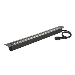 LED Bodeneinbauleuchte DASAR® 1200, IP65/IP67 IK10, 120cm, 34W 3000K 4100lm 19°, DALI dimmbar, befahrbar, edelstahl