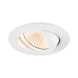 LED Deckeneinbauleuchte NEW TRIA® 68, rund, 8,3W, CRI 90, IP20, dimmbar, 60°, 2700K, weiß