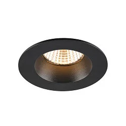 ceiling recessed luminaire NEW TRIA® UNIVERSAL round IP20 / IP65, black dimmable