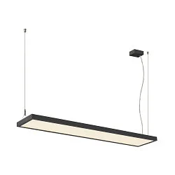 LED Pendelleuchte WORKLIGHT PRO 120, 80° - 115°, 120cm, 50W, 4000K, 6100lm, IP20, DALI dimmbar, schwarz