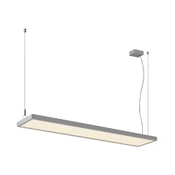 LED Pendelleuchte WORKLIGHT PRO 120, 80° - 115°, 120cm, 50W, 4000K, 6100lm, IP20, DALI dimmbar, grau