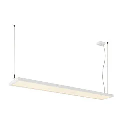 LED Pendelleuchte WORKLIGHT PRO 150, 80° - 115°, 150cm, 59W, 4000K, 7200lm, IP20, DALI dimmbar, weiß