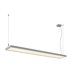 LED Pendelleuchte WORKLIGHT PRO 150, 80° - 115°, 150cm, 59W, 4000K, 7200lm, IP20, DALI dimmbar, grau
