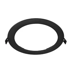 Abdeckung für Deckeneinbauleuchte DOWNLIGHT V 200, Ø 21.4cm / 2.5cm, flach, schwarz