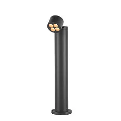 Outdoor LED Stehleuchte R-CUBE 75, IP65 IK04, 15W 2700/3000K (CCT Switch) 800lm 70°, dimmbar, dreh- und neigbar, anthrazit