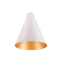 Leuchtenschirm LALU® CONE 15 MIX&MATCH, H:17 cm, weiß/gold