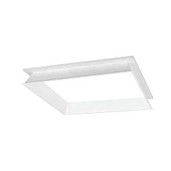 Zubehör für PANEL 595 P / 600 V - Einbau-Montagerahmen, versenkt, weiß