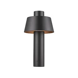 Outdoor Stehleuchte PHOTONI POLE 45, IP65 IK08, 45cm, konisch, E27, Aluminium, seeluft-beständig, schwarz matt