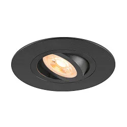 ceiling recessed luminaire NEW TRIA® 75 XL round GU10 IP20, black