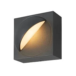 LED Außenwandleuchte LID I SINGLE, IP65 IK07, eckig, 15W 2700/3000K (CCT Switch) 1050lm 100°, dimmbar, drehbar, anthrazit
