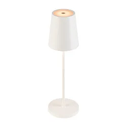 battery table lamp VINOLINA TWO 3-CCT 3-fold, CCT Switch, with touch dimmer, conical, with charging station IP65, white dimmable