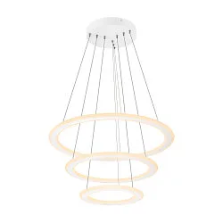 pendant luminaire ONE FLAT TRIPLE IP20, white dimmable