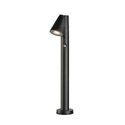 Outdoor Stehleuchte T-TUBE 70 POLE SINGLE, GU10, mit Sensor, IP44, dimmbar, schwarz