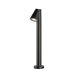 outdoor floor lamp T-TUBE 70 POLE SINGLE GU10 IP44, black dimmable