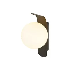 wall luminaire SUN - PHASE round G9 IP20, black dimmable