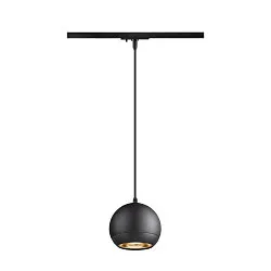 1-phase pendant luminaire LIGHT EYE® 150 GU10 IP20, black dimmable
