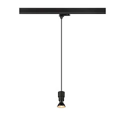 3-phase pendant luminaire PURI 2.0 BASIC GU10 IP20, black dimmable