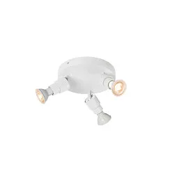 wall and ceiling luminaire PURI 2.0 BASIC 3 flames GU10 IP20, white dimmable