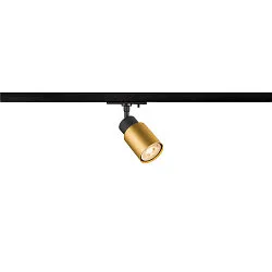 1-phase spot PURI 2.0 - TUBE cylindrical, adjustable GU10 IP20, gold, black dimmable