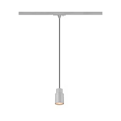 1-phase pendant luminaire PURI 2.0 - TUBE cylindrical GU10 IP20, grey dimmable