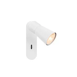 Wand- und Deckenleuchte PURI 2.0 CONE, rechteckig, mit Schalter, GU10 max. 6W, weiß
