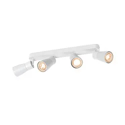 wall and ceiling luminaire PURI 2.0 - DOME 4 flames, long GU10 IP20, white dimmable