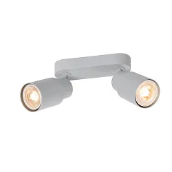 Wand- und Deckenleuchte PURI 2.0 TUBE, Long, 2x GU10 max. 6W, grau