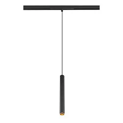 LED Pendelleuchte GRIP! S, 48V, 2000-3000K 29°, DALI steuerbar, Dim-to-Warm, schwarz / gold