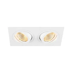 LED Deckeneinbauleuchte NEW TRIA® 155 PHASE, quadratisch, 2-flammig, dimmbar, starr, 13.6W 3000K 1280lm 38°, weiß