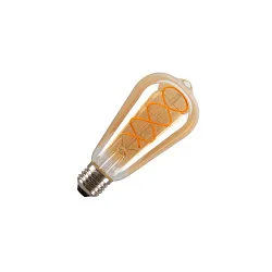 LED Leuchtmittel EDISON ST64, E27, 4W 2000K 300lm 325°, CRi >80, schaltbar, Goldglas klar