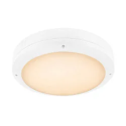 LED Aufbauleuchte OUTDOOR BULKHEAD V 360, IP65 IK10, Ø 36cm, mit Sensor, 20W 3000/4000/6500K 110°, CRI 80, schaltbar, weiß