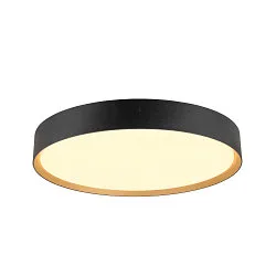 LED Deckenleuchte DECONA 42 CL, PHASE, rund, 23W, 3000/4000K, 2550/2680lm, UGR<25, IK06, IP44, dimmbar, schwarz/gold