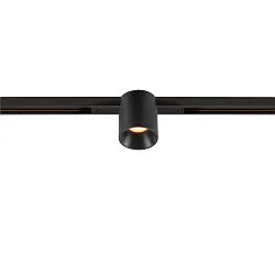 LED Spot FIXT-IT!, 48V, DALI, rund, für Einbauschiene, 36°, 7W, 2700K, 800lm, UGR<19, IP20, dimmbar, schwarz/schwarz