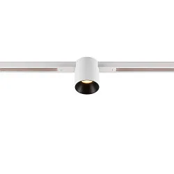 LED Spot FIXT-IT!, 48V, DALI, rund, für Einbauschiene, 36°, 7W, 3000K, 850lm, UGR<19, IP20, dimmbar, weiß/schwarz