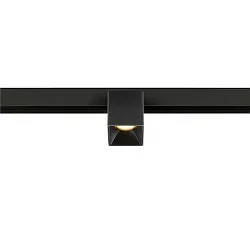 LED Spot FIXT-IT!, 48V, DALI, eckig, für Aufbauschiene, 36°, 8W, 2000-3000K, 495lm, UGR<19, IP20, dimmbar, schwarz/schwarz