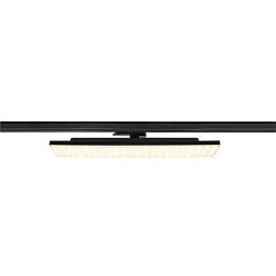 3-phase spot SIGHT PANEL MULTI square, rotatable, switchable IP20, black 