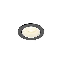 LED Deckeneinbauleuchte NUMINOS® XS, rund, 6,9W, IP20, dimmbar, 40°, 4000K, 1000lm, schwarz/weiß