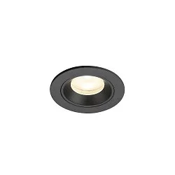 LED Deckeneinbauleuchte NUMINOS® XS, rund, 6,9W, IP20, dimmbar, 55°, 4000K, 1000lm, schwarz